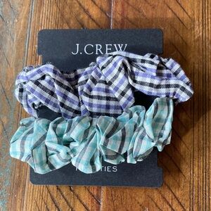 Women’s J.Crew Hair Tie Scrunchie 2 Pack New NWT